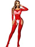 Kaei&Shi Fishnet Bodysuit For Women Fit 0-18, Sexy