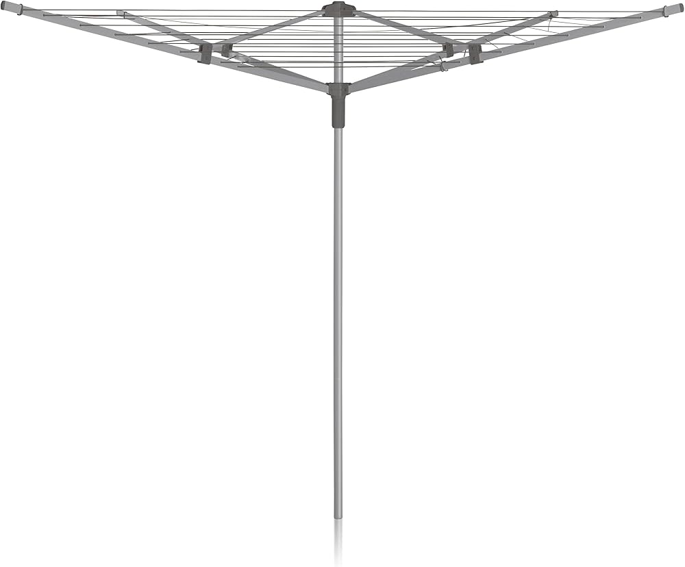 Addis 40m 4 Arm Rotary Washing Line with Tension Adjustment - Grey
