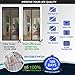 TheFitLife Magnetic Screen Door - Heavy Duty Mesh Curtain with Full Frame Hook and Loop Powerful Magnets That Snap Shut Automatically - Black 38''x97'' - Fits Doors up to 36''x96'' Max