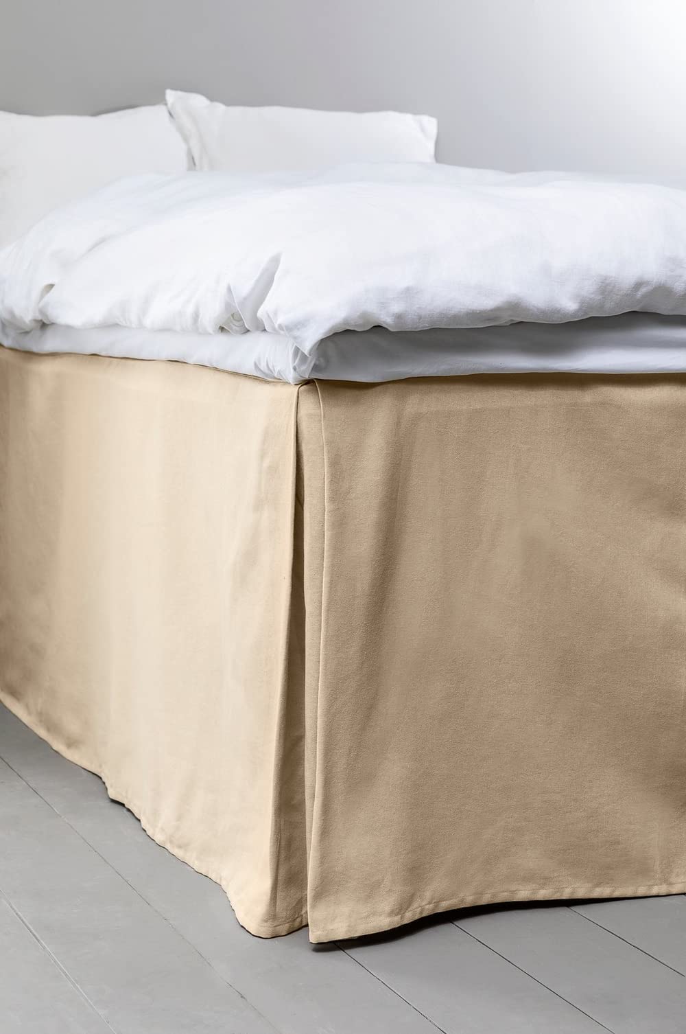Jotex Colour Bed Skirt Organic Cotton Bed Skirt, Height 60 cm - Beige, 90 x 200 cm — image 1