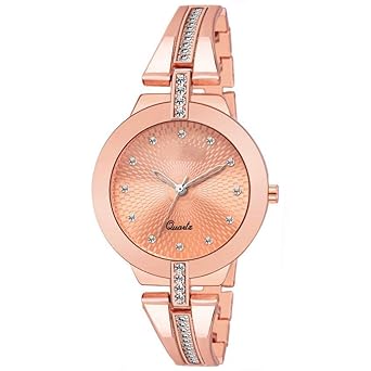 Stainless Steel New Arrival Analog Rose Gold Strap Women's Watch