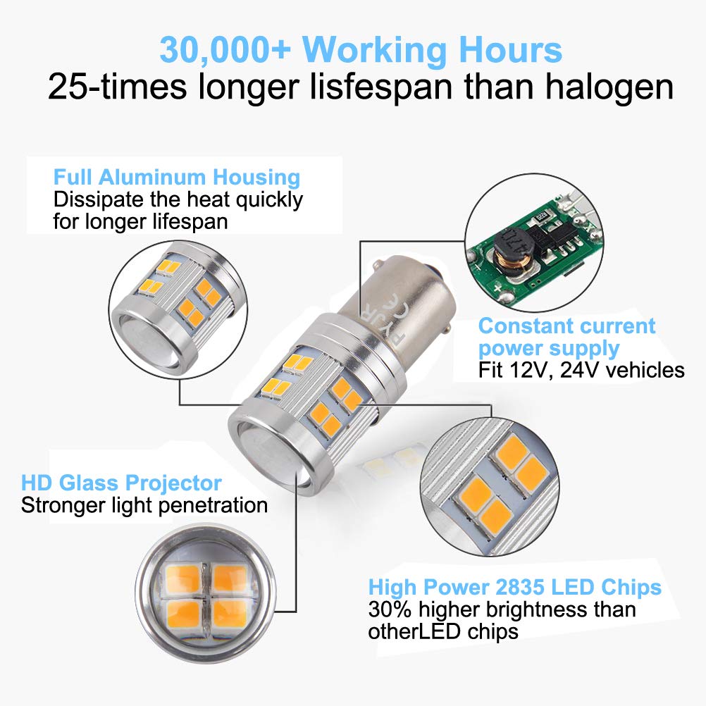 Pack of 2 Brake Lights 1157 BAY15D 1016 1034 7528 2057 2357 Super