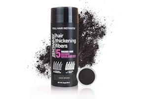 ZENTANMEI Hair Fibers for Thinning Hair for Women All-Natural Hair Building Fibers 0.98 Oz Hair Volume Powder Bald Spot Cover Up for Men & Women (Dark Brown)