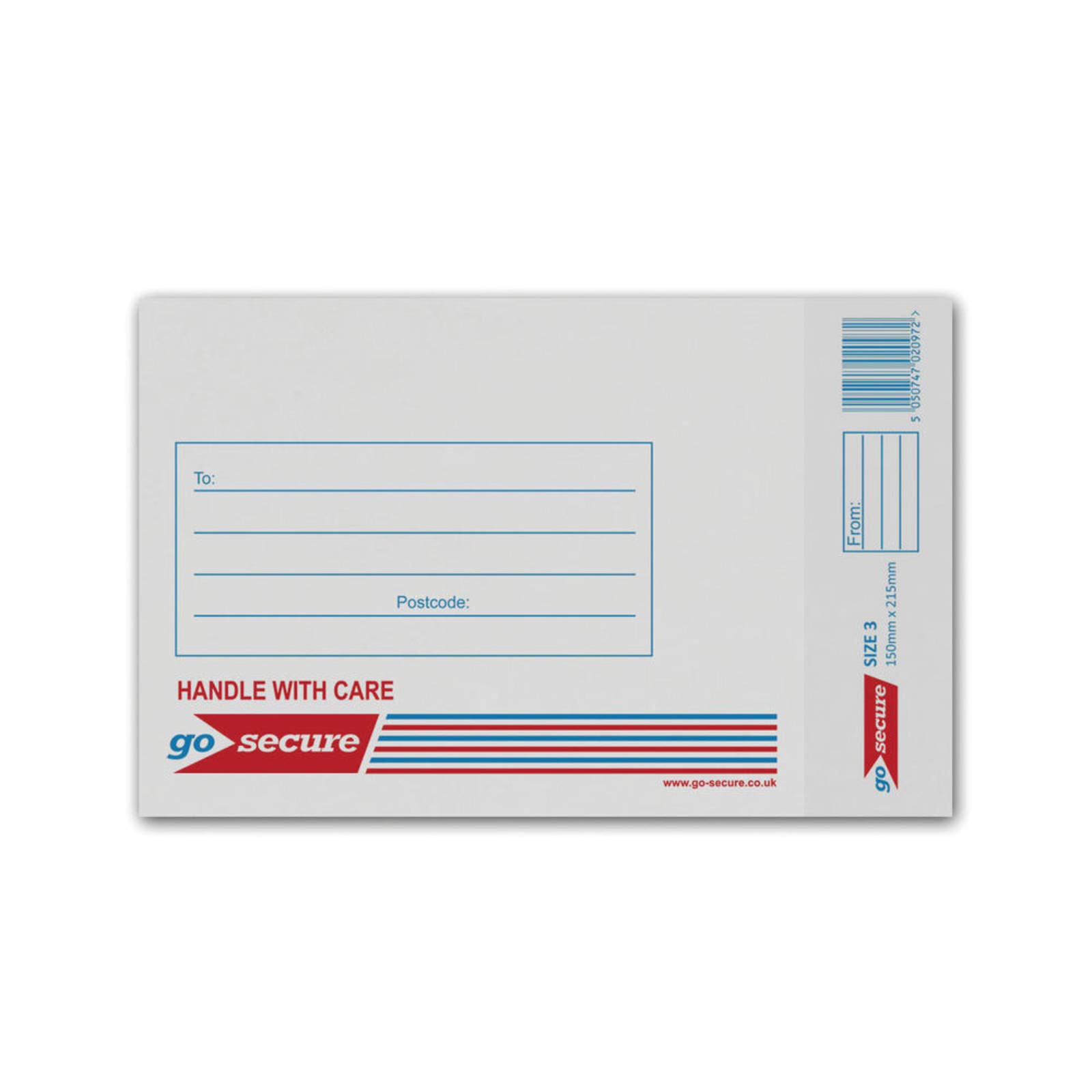Bubble Lined Envelope Size 3 150 x 215mm White (Pack of 100)