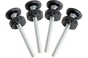Pet Gates Spindle Rods 8mm(M8) - Replacement Parts Threaded Screw Bolts Hardware Kit Wall Protector for Baby Pressure Mounted