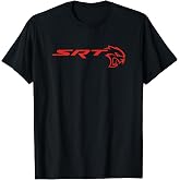 Dodge SRT Hellcat Unisex-Adults T-Shirt, White, Short Sleeve, Classic Fit, Small
