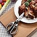Kitchen Scissors Stainless-Steel Multi-Purpose Heavy-Duty Dishwasher Safe Scissors for Cutting Chicken, Poultry, Seafood, Meat, Vegetables, Herbs, Food and Gaden - Black