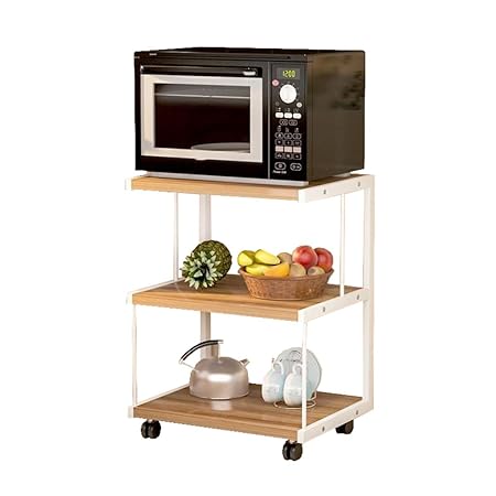 WANG YUE Mueble de Horno de Cocina de microondas de 3 Capas móvil ...
