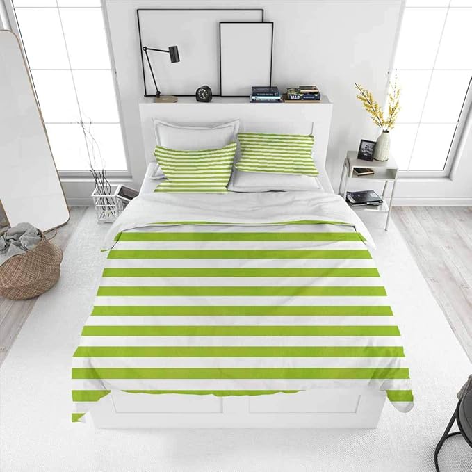 Xlcsomf Lime Green Bedding 3Piece Twin Bed Sheets Set