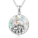 AENEAS Mustard Seed Necklace for Women, Sterling Silver Mountain Faith Pendant, Christian Jewelry Gift