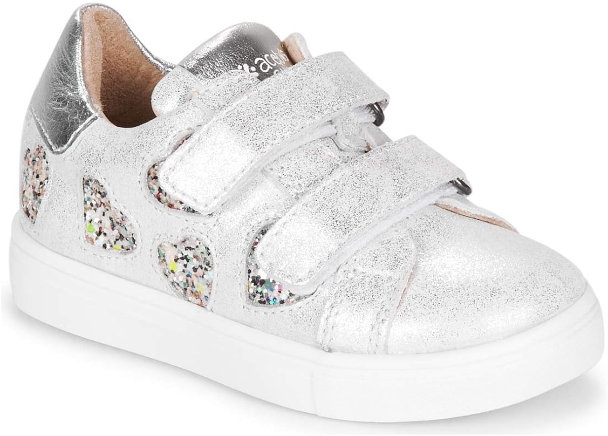 silver velcro trainers