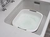 Addis Premium Soft Grip Large Rectangular Washing Up Bowl 9.5 L White Grey view 4