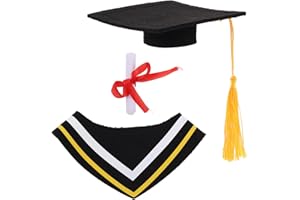 Alipis Graduation Bear Outfit Set: Grad Bear Clothes Graduation Cap and Gown Outfit - Plush Doll Dress up Costume Fits Most 8