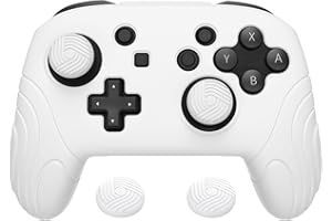 PlayVital Samurai Edition Ergonomic Silicone Skin Protective Case for Nintendo Switch Pro Controller, Soft Anti-Slip Controll