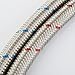 Faucet Connector, Angle Simple Braided Stainless Steel Supply Hose 3/8-Inch Female Compression Thread x M10 Male Connector, 24-Inch Long x 2 Pcs (1 Pair) HI1