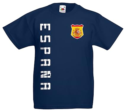 Spanien Espana Kinder T-Shirt Trikot Name Nummer