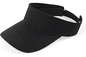 Zylioo XXL Oversize Visor Hat,Large Athletic Cotton Sports Visor,Adjustable Small Solid Color Sun Cap