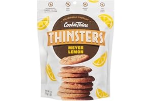 MRS. THINSTERS Thinsters Cookies, Meyer Lemon Cookie Thins, 4 oz Pack