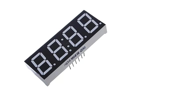 UG LAND INDIA 1 Pcs 7-Segment 4 Digit Super Red LED Display Common Anode Time