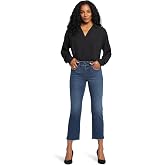NYDJ Women's Marilyn Straight Ankle Double Button Fly Jeans