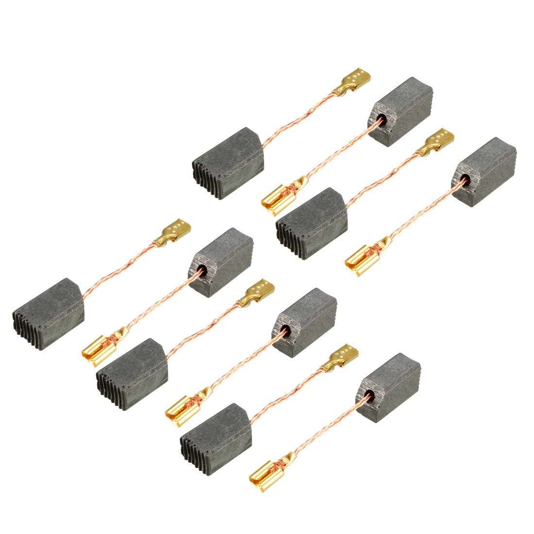Sourcingmap 10Pcs Carbon Brushes,for Electric Motor,14mmx8.5mmx6.5mm,Power Tool,Repair Part