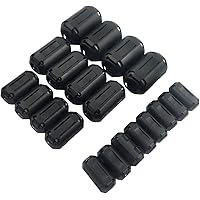(Pack of 20pcs) Clip-on Ferrite Ring Core RFI EMI Noise Suppressor Cable Clip for 3mm/ 5mm/ 7mm/ 9mm/ 13mm Diameter Cable, Bl