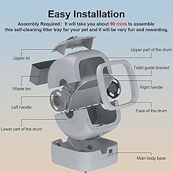 Mintakawa Automatic Cat Litter Box Self Cleaning