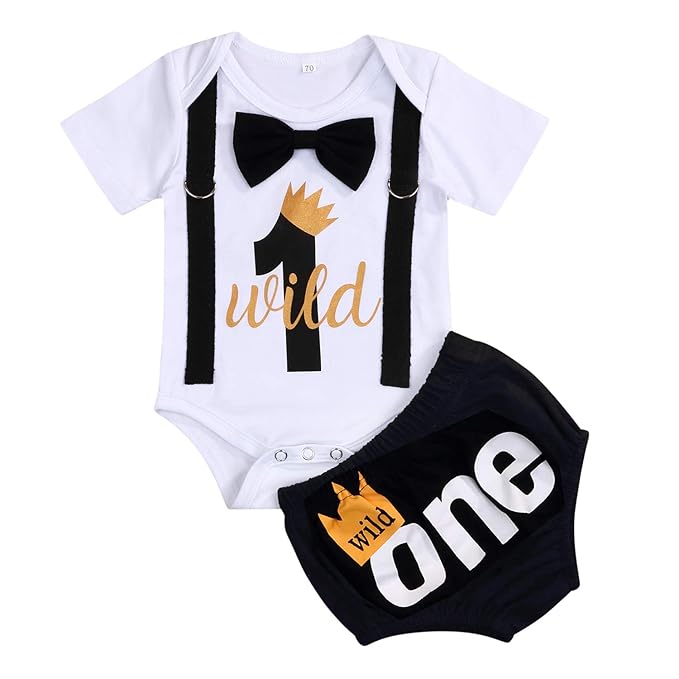 wild one cake smash outfit boy