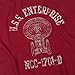 Popfunk Star Trek USS Enterprise Distressed Retro T Shirt (Large) Cardinal [Apparel]