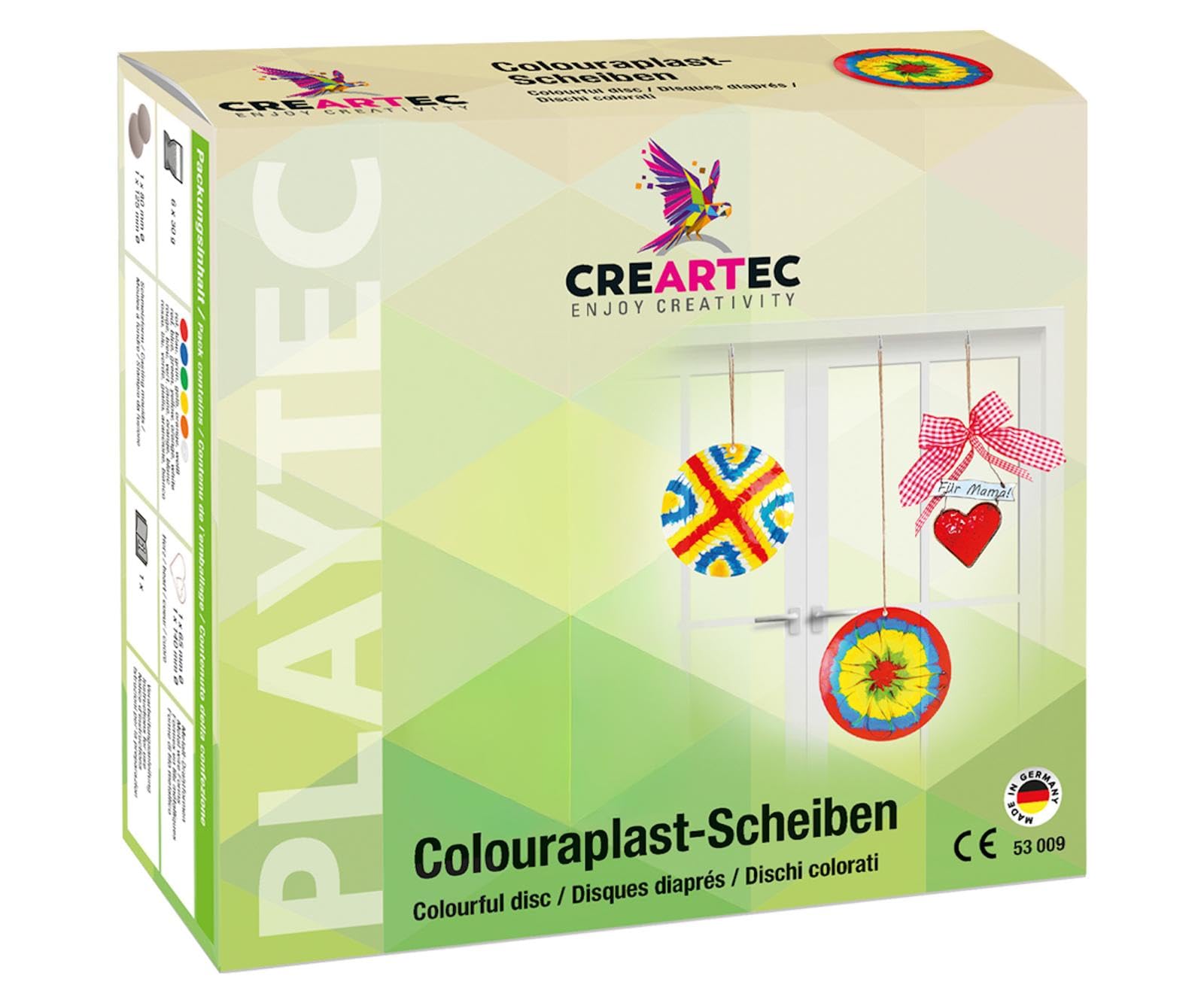 Artidee CREARTEC Colouraplast Disc Set - Suitable for Beginners and as a Gift - Made in Germany