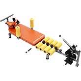 Back Stretch Bench with Cervical Traction, Back &amp; Neck Stretcher | Portable Traction Bed Lumbar Decompression Table, Work Out Bench for Tension Ease for Home, Office, Gym 286.6 Lbs Capacity
