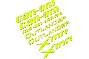 for can-am canam Outlander 500/800 XMR Decal Sticker Set Graphics Kit Quad ATV (Fluorescent Yellow)