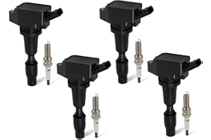 DEEGOOLY 4PCS UF-764 Ignition Coils Pack & Iridium Spark Plugs Compatible with Hyundai Santa Fe 2019-2020 L4 2.4L & Kia Optima 2016-2020 L4 2.4L & Genesis G70 2019-2021 L4 2.0L