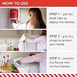 Firechief 1.2x1.2m Fire Blanket Rigid Case Kitemarked BS EN 1869 Certified view 8