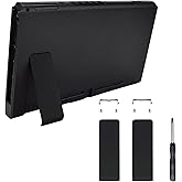 eXtremeRate 2 Set of Black Replacement Kickstand for Nintendo Switch Console, Back Bracket Holder Kick Stand for Nintendo Swi
