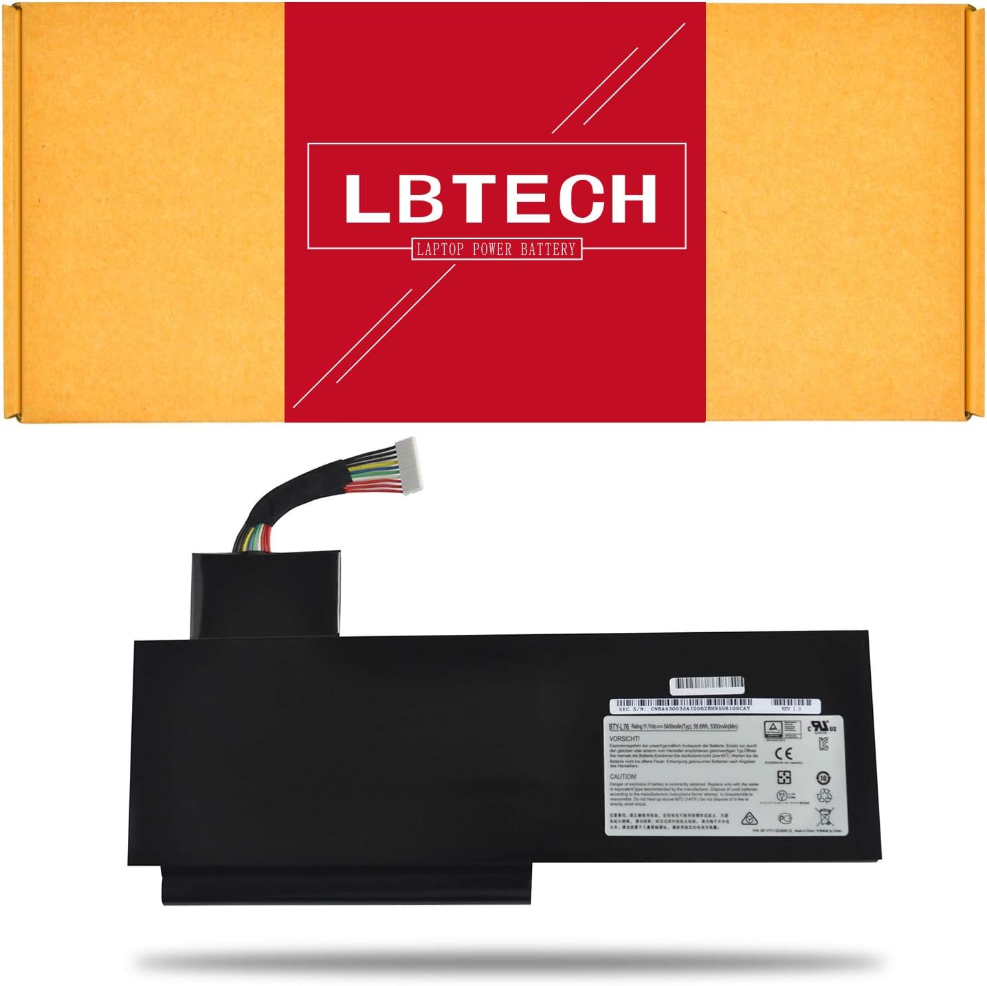 LBTECH BTY-L76 Compatible Laptop Battery Replacement for MSI GS70 WS72 GS72 Medion Erazer X7615 X7613 Schenker XMG C703 Series 11.1V 58.8Wh