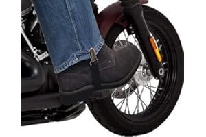 HUAMINGCHUANG Motorcycle Jeans Pant Leg Clamps Straps Clips Holder Ryder Stirrups Fully Adjustable Harley Davidson Pants Clip Holders Motorcycle Shoes Boots Pants Clip Black 2 pcs
