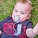 Dodo Babies Pacifier Clip Set - Four Clips Plus Binky Case – Universal Holder Fits Most Paci Brands, Teether Toys and Car Seats – Blue and Teal Prints for Girls or Boys