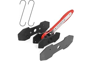 TUTOOLS Brake Caliper Press, Caliper Piston Spreader, Brake Tools,Brake Caliper Piston, Brake Caliper Press Ratchet with 2 Extra pcs Steel Plates, Red