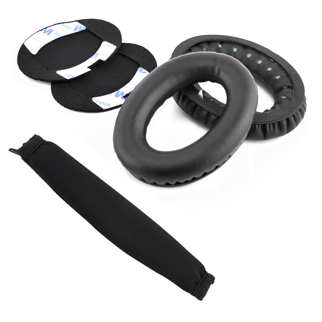 Geekria Earpad + Headband Set Compatible with Bose Around-Ear AE2, AE2i, AE2w Headphones, Repair Parts (Black)