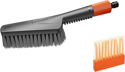 Cleansystem Juego de Lavado con Cepillo de Mano M Suave: para superficies pequeñas y delicadas, con flujo regulable, incl. barritas de champú para una limpieza eficaz (18863-20)