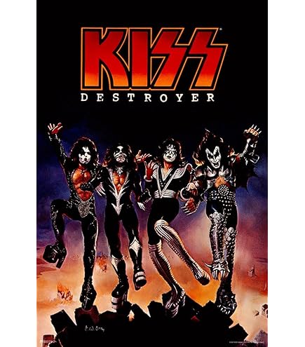 Kiss Destroyer Poster Album Cover Merchandise Collectibles Heavy