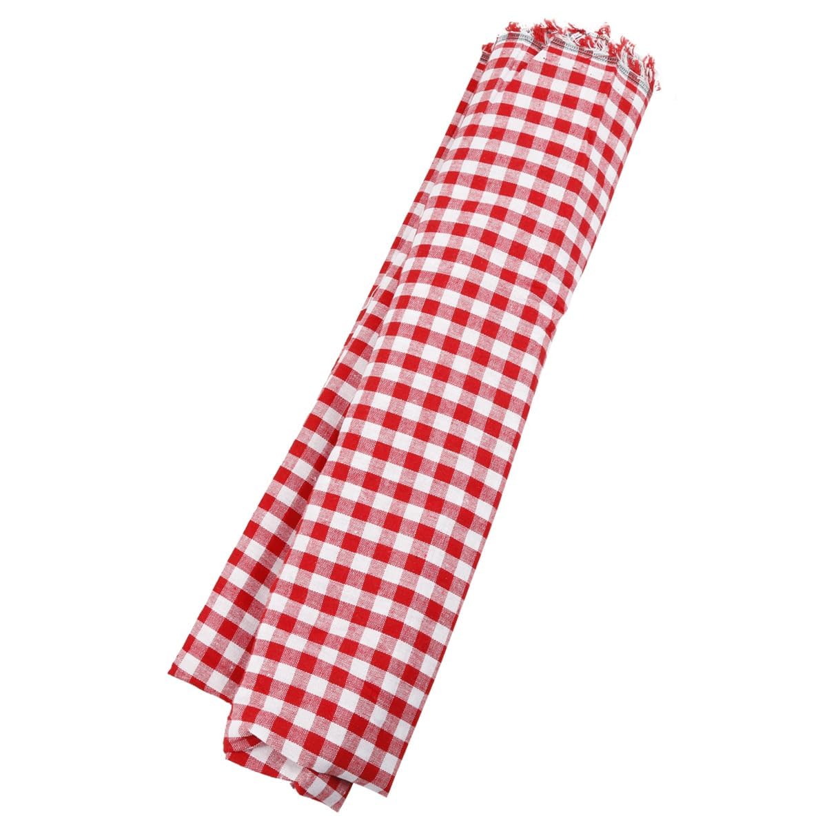 Tabanzhe Red & White Checked Fabric,Classic Gingham Tablecloths,Soft Chequered Fabric for Clothing DIY Crafts Parties Table Decoration, 2306-22A