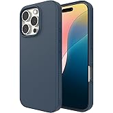 ZAGG Manhattan Snap for iPhone 16 Pro Case - MagSafe Compatible, 13ft Drop Protection, Strengthened with Graphene, Soft-Touch Silicone, Slim & Lightweight Design, 96% Recycled Content, Navy Blue
