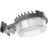 CINOTON 55W 6600LM LED Barn Light, 5000K, ETL Listed, Brown, 1 Pack | Dusk to Dawn Outdoor Security Light, 120V Home-Optimized, IP65 Waterproof Aluminum Housing Outside Flood for Yard, Garages