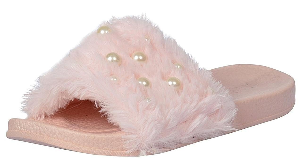 deeanne london women comfortable fur slipper