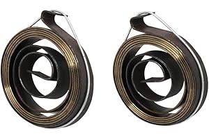 COMOK 2Pcs 8mm Width Metal Drill Press Quill Feed Return Coil Spring Assembly, 35 x 8mm
