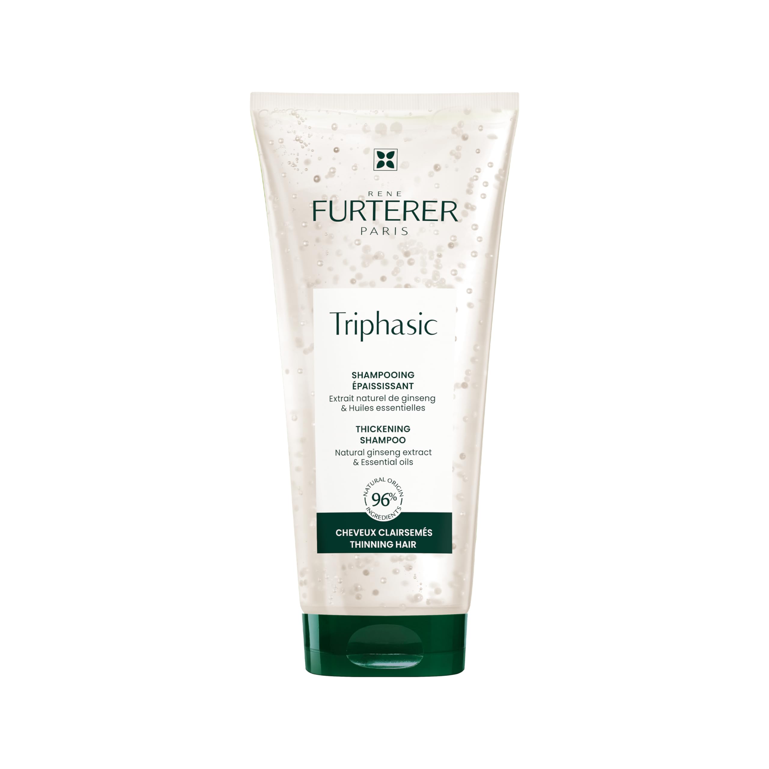 Rene Furterer TRIPHASIC Thickening Shampoo – For Thinning Hair – Improves hair density & strength – Scalp Nutrition – Rosemary Oil – For Men & Women – Color Safe – 6.7 fl. Oz