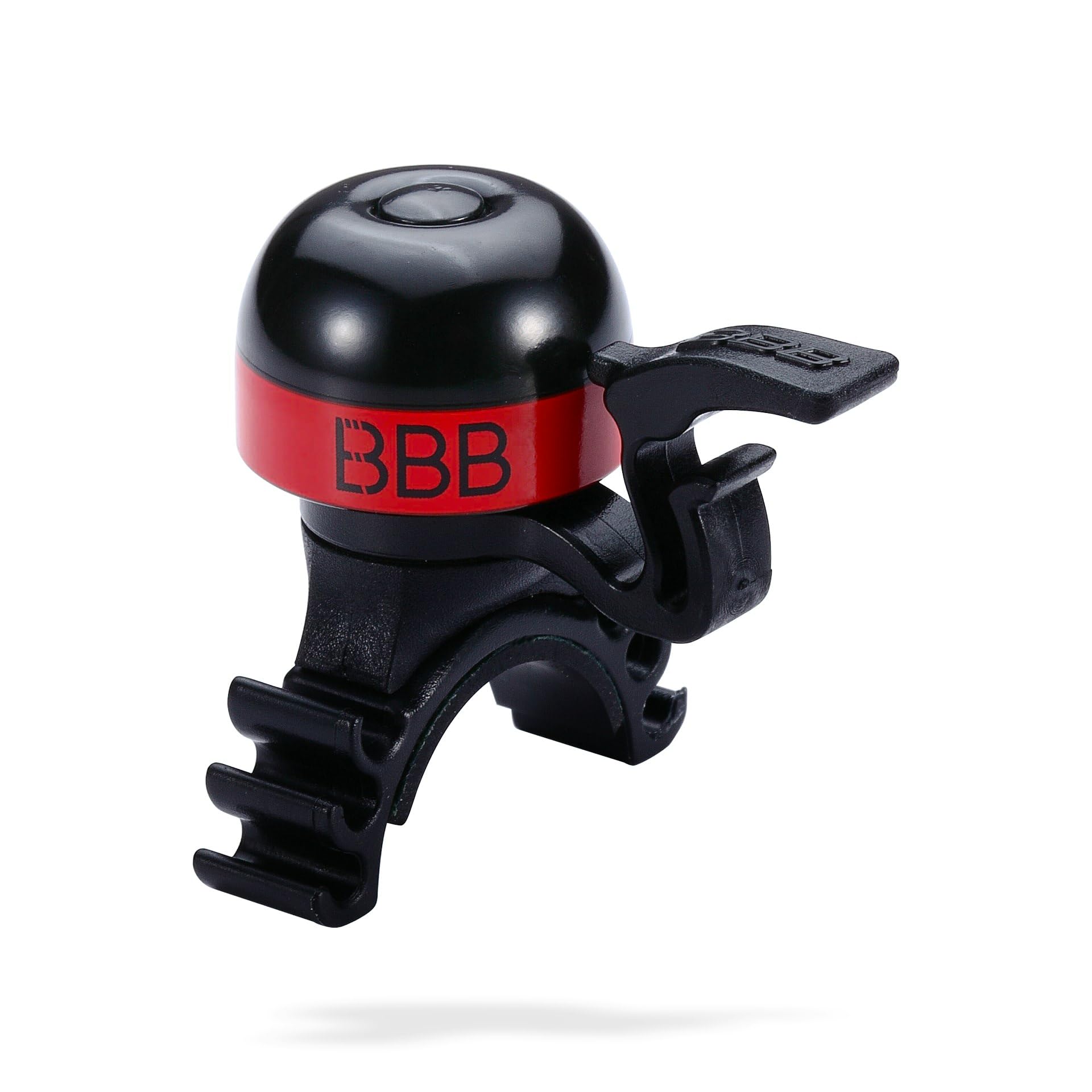 BBB Cycling Unisex's MiniFit BBB-16 Cycling Bicycle Mini Handlebar Sound Bell for Road Mountain and Racing Bikes Red Adults, One Size