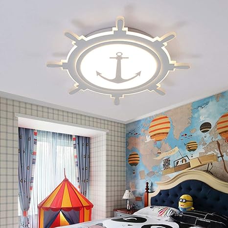 QLIGHA Luces de Techo LED con Control Remoto acrílico timón en Forma de